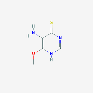 molecular formula C5H7N3OS B1273914 5-氨基-6-甲氧基嘧啶-4-硫醇 CAS No. 40424-48-4
