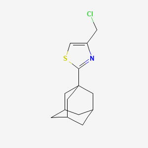molecular formula C14H18ClNS B1273915 2-(1-金刚烷基)-4-(氯甲基)-1,3-噻唑 CAS No. 632300-38-0
