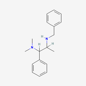 molecular formula C18H24N2 B12739207 N-Benzyl-beta-(dimethylamino)-alpha-methylphenethylamine CAS No. 102586-23-2