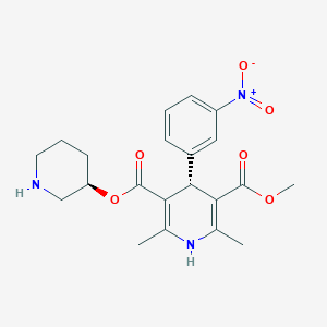 molecular formula C21H25N3O6 B12739215 N-Desbenzylbenidipine CAS No. 758642-28-3