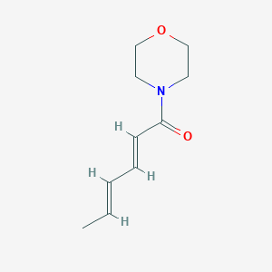 molecular formula C10H15NO2 B12739294 N-Sorboylmorpholine CAS No. 61859-45-8