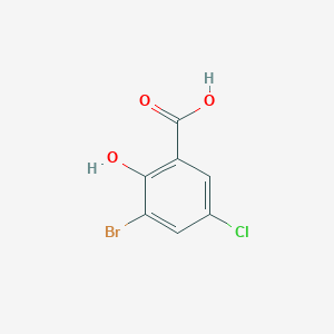molecular formula C7H4BrClO3 B1273939 3-溴-5-氯-2-羟基苯甲酸 CAS No. 4068-58-0