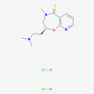 molecular formula C13H21Cl2N3OS B12739408 Rocastine dihydrochloride, (R)- CAS No. 104641-57-8