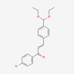molecular formula C20H21BrO3 B1273941 1-(4-Bromophenyl)-3-[4-(diethoxymethyl)phenyl]-2-propen-1-one 