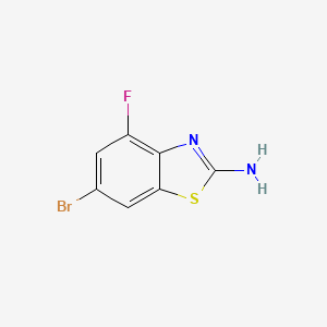 molecular formula C7H4BrFN2S B1273947 6-Bromo-4-fluoro-1,3-benzothiazol-2-amine CAS No. 383131-45-1