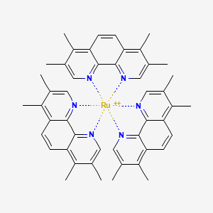 molecular formula C48H48N6Ru+2 B12739485 Ru(Tmp)3 CAS No. 64894-64-0