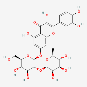 molecular formula C27H30O16 B12739509 Quercetin 7-(rhamnosylglucoside) CAS No. 79080-63-0