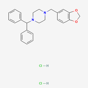 molecular formula C25H28Cl2N2O2 B12739510 Vialibran CAS No. 96588-03-3