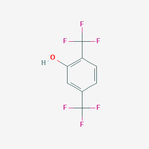 molecular formula C8H4F6O B1273952 2,5-Bis(trifluoromethyl)phenol CAS No. 779-88-4
