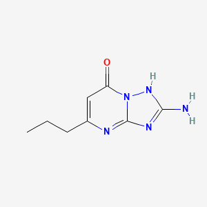 molecular formula C8H11N5O B1273955 2-氨基-5-丙基[1,2,4]三唑并[1,5-A]嘧啶-7(4H)-酮 CAS No. 891035-96-4