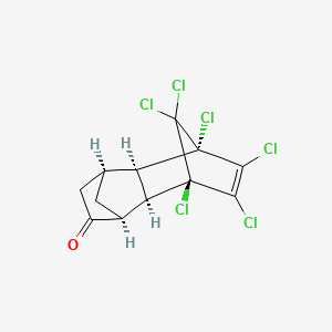 molecular formula C12H8Cl6O B12739567 Endrin delta ketone CAS No. 18907-15-8