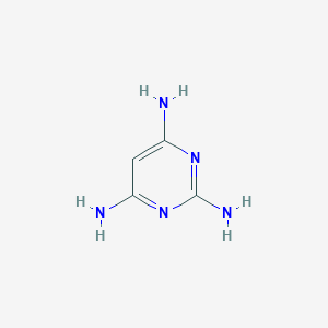 molecular formula C₄H₇N₅ B127396 2,4,6-Triaminopyrimidine CAS No. 1004-38-2