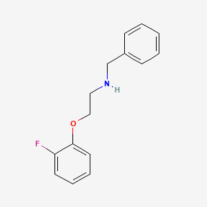 molecular formula C15H16FNO B1273961 N-苄基-2-(2-氟苯氧基)乙胺 CAS No. 884497-70-5