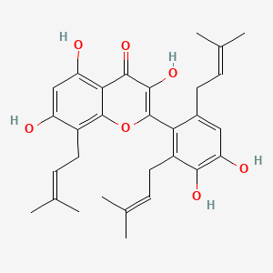 molecular formula C30H34O7 B12739632 Petalostemumol G CAS No. 152253-69-5