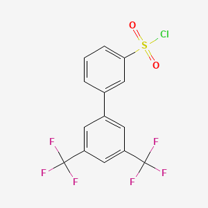 molecular formula C14H7ClF6O2S B1273967 3-[3,5-bis(trifluoromethyl)phenyl]benzenesulfonyl Chloride CAS No. 885950-94-7