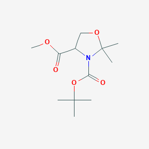 molecular formula C12H21NO5 B127397 3-叔丁基 4-甲基 2,2-二甲基恶唑烷-3,4-二羧酸酯 CAS No. 157604-46-1