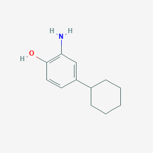 molecular formula C12H17NO B1273975 2-Amino-4-cyclohexylphenol CAS No. 3279-13-8