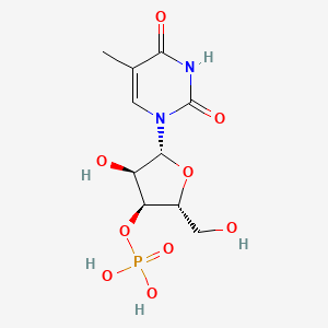 molecular formula C10H15N2O9P B12739775 Ribothymidine 3'-monophosphate CAS No. 3352-22-5