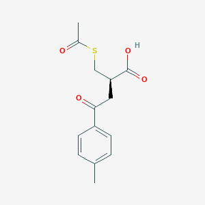 molecular formula C14H16O4S B12739833 Esonarimod, (R)- CAS No. 176107-74-7