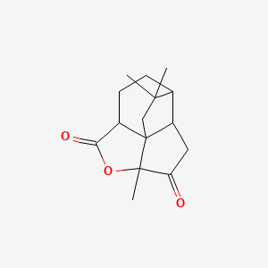 molecular formula C15H20O3 B12739848 Isoquadrone CAS No. 81130-69-0