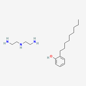 molecular formula C19H37N3O B12739890 N'-(2-aminoethyl)ethane-1,2-diamine;2-nonylphenol 