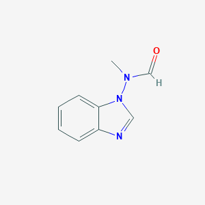 molecular formula C9H9N3O B127399 N-1H-Benzimidazol-1-yl-N-methylformamide CAS No. 148320-46-1