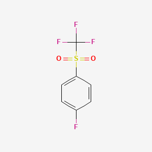 molecular formula C7H4F4O2S B1273991 1-氟-4-(三氟甲基磺酰基)苯 CAS No. 944-30-9