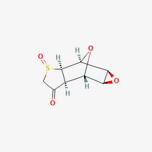 molecular formula C8H8O4S B12739993 5,6-exo-Epoxyendothall thioanhydride CAS No. 127311-87-9