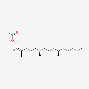 molecular formula C22H42O2 B12740065 Phytyl acetate, (Z)- CAS No. 5016-85-3