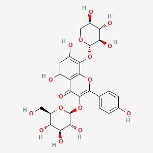 molecular formula C26H28O16 B12740091 Rhodalidin CAS No. 94696-37-4