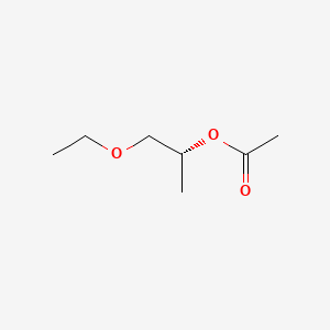 molecular formula C7H14O3 B12740118 2-Acetoxy-1-ethoxypropane, (R)- CAS No. 609847-75-8