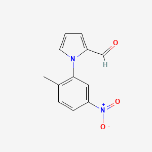 molecular formula C12H10N2O3 B1274019 1-(2-甲基-5-硝基苯基)-1H-吡咯-2-甲醛 CAS No. 383136-13-8