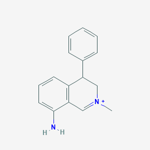 molecular formula C16H17N2+ B12740211 Nomifensine dihydroisoquinolinium CAS No. 117365-92-1
