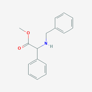 molecular formula C16H17NO2 B1274026 Methyl 2-(benzylamino)-2-phenylacetate CAS No. 78907-06-9