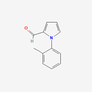 molecular formula C12H11NO B1274035 1-(2-methylphenyl)-1H-pyrrole-2-carbaldehyde CAS No. 35524-41-5