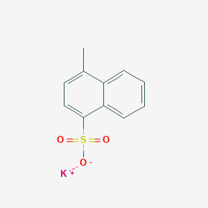 molecular formula C11H9KO3S B12740370 Potassium 4-methyl-1-naphthalenesulfonate CAS No. 6140-10-9