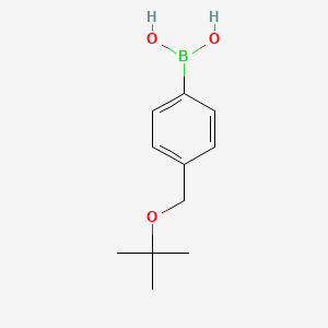 molecular formula C11H17BO3 B1274041 4-叔丁氧甲基苯硼酸 CAS No. 1024017-53-5