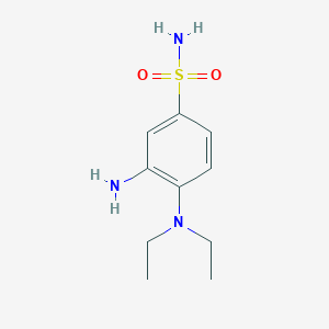 molecular formula C10H17N3O2S B1274042 3-Amino-4-(diethylamino)benzenesulfonamide CAS No. 41893-78-1