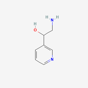 molecular formula C7H10N2O B1274046 2-氨基-1-(吡啶-3-基)乙醇 CAS No. 92990-44-8