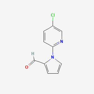 molecular formula C10H7ClN2O B1274047 1-(5-chloropyridin-2-yl)-1H-pyrrole-2-carbaldehyde CAS No. 383136-40-1