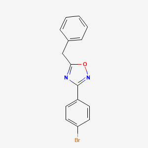 molecular formula C15H11BrN2O B1274049 5-苄基-3-(4-溴苯基)-1,2,4-噁二唑 CAS No. 864836-24-8