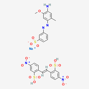 molecular formula C28H24N5NaO14S3 B12740567 Einecs 215-400-2 CAS No. 1325-61-7