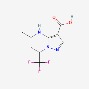 molecular formula C9H10F3N3O2 B1274064 5-Methyl-7-(trifluoromethyl)-4,5,6,7-tetrahydropyrazolo[1,5-a]pyrimidine-3-carboxylic acid CAS No. 436088-42-5
