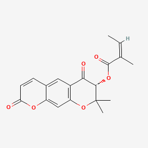molecular formula C19H18O6 B12740655 Scuteflorin B CAS No. 1151786-07-0