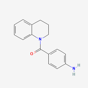 molecular formula C16H16N2O B1274067 (4-氨基苯基)(3,4-二氢喹啉-1(2H)-基)甲酮 CAS No. 137975-18-9