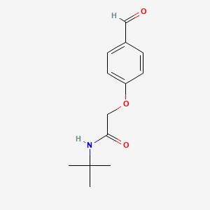 molecular formula C13H17NO3 B1274068 N-(Tert-butyl)-2-(4-formylphenoxy)acetamide CAS No. 838867-14-4