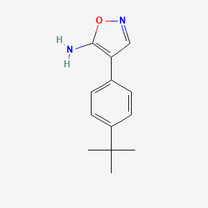 molecular formula C13H16N2O B1274069 4-(4-Tert-butylphenyl)-1,2-oxazol-5-amine CAS No. 838875-87-9