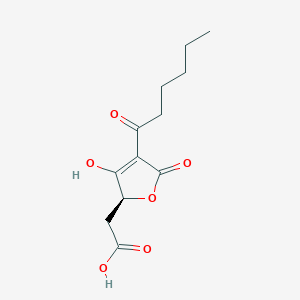 molecular formula C12H16O6 B12740714 Viridicatic acid CAS No. 55956-48-4