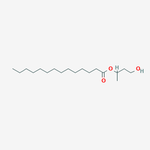 molecular formula C18H36O3 B12740724 1,3-Butylene glycol 3-monomyristate CAS No. 89457-56-7