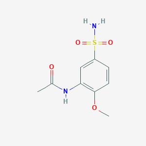 molecular formula C9H12N2O4S B1274073 N-(2-methoxy-5-sulfamoylphenyl)acetamide CAS No. 85605-29-4